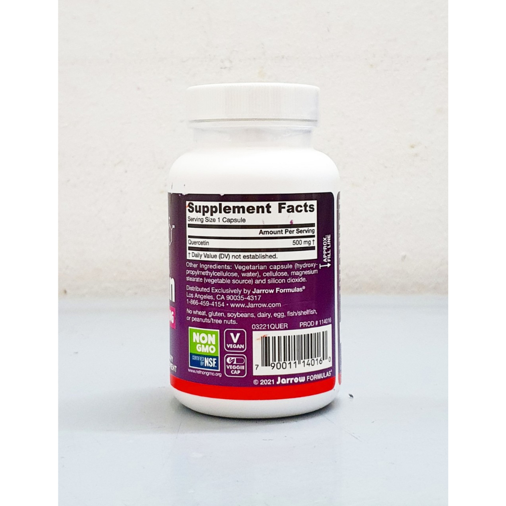 Thanh lý date 1/24 - Hỗ Trợ Người Bị Gút Quercetin 500mg chai 100 viên hãng Jarrow Mỹ gout