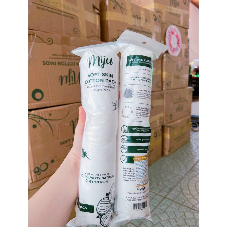 Bông tẩy trang MIJU Cotton Pads Hàn Quốc