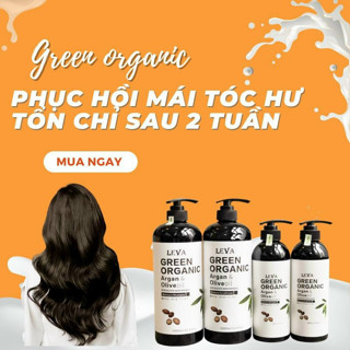 Dầu Gội Xả Phục Hồi Mềm Mượt LEVA Green Organic hương Nước hoa 500ml 1000ml