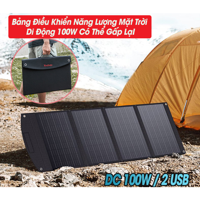 TẤM PIN NĂNG LƯỢNG MẶT TRỜI GẤP GỌN 100W