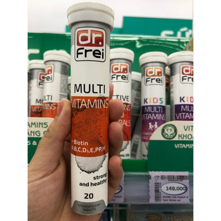 Dr. frei multivitamins + biotin bổ sung các vitamin thiết yếu cho cơ thể tuýp 20 viê.n sủ.i