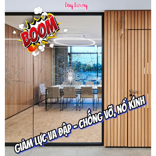 Decal Bảo Vệ Kính, Chống Vỡ, Nổ Kính Cường Lực, An Toàn Tuyệt Đối, Màu Trong Suốt, Sẵn Keo, Dán Dễ