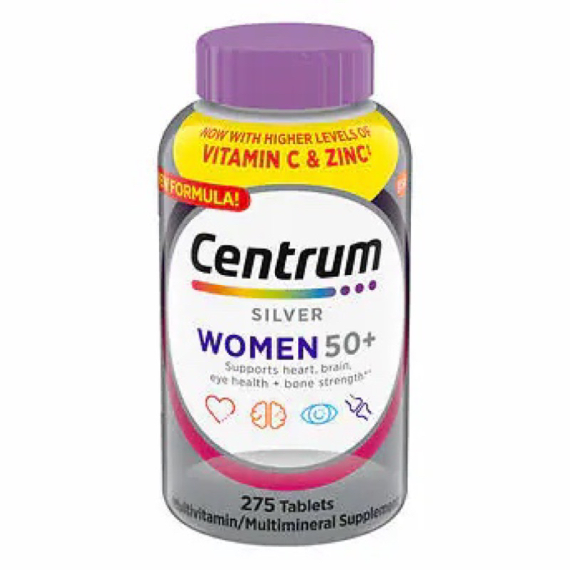 Viên Centrum Silver Women 50+ chai 275 viên