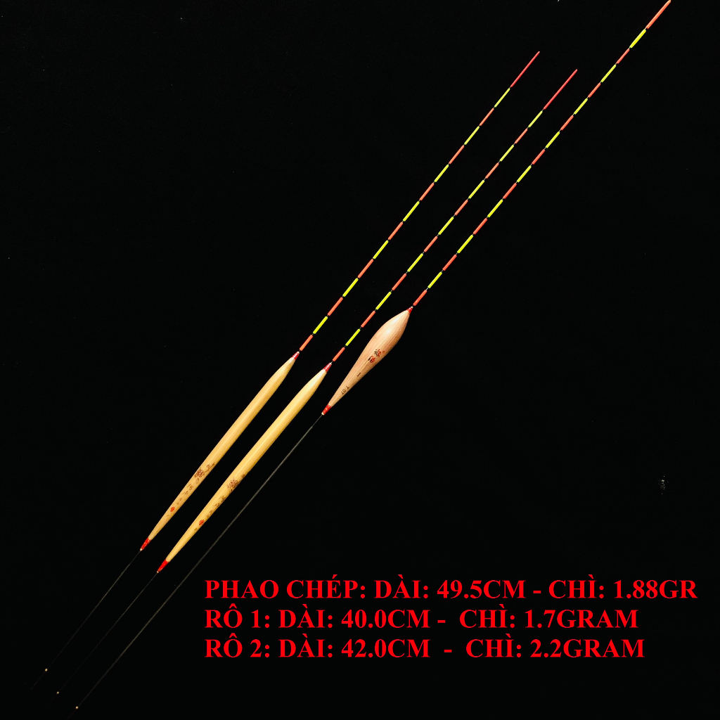 2 RÔ 1 CHÉP - Phao cỏ chuyên câu nước sâu, chì nặng