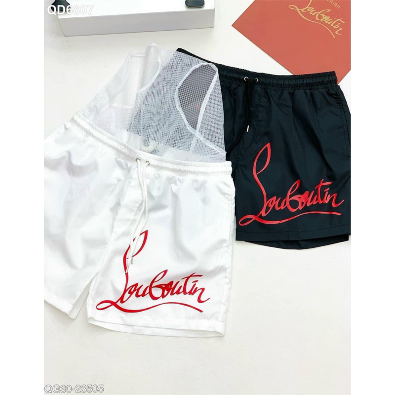 Short gió hoạ tiết logo thiêu cực đẹp new 2023