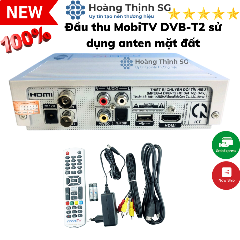 Đầu thu MobiTV DVB-T2 sử dụng anten mặt đất, đầu thu truyền hình KTS số mặt đất MobiTV, xem các kênh truyền hình HD