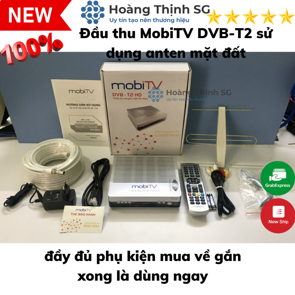 Đầu thu MobiTV DVB-T2 sử dụng anten mặt đất, đầu thu truyền hình KTS số mặt đất MobiTV, xem các kênh truyền hình HD