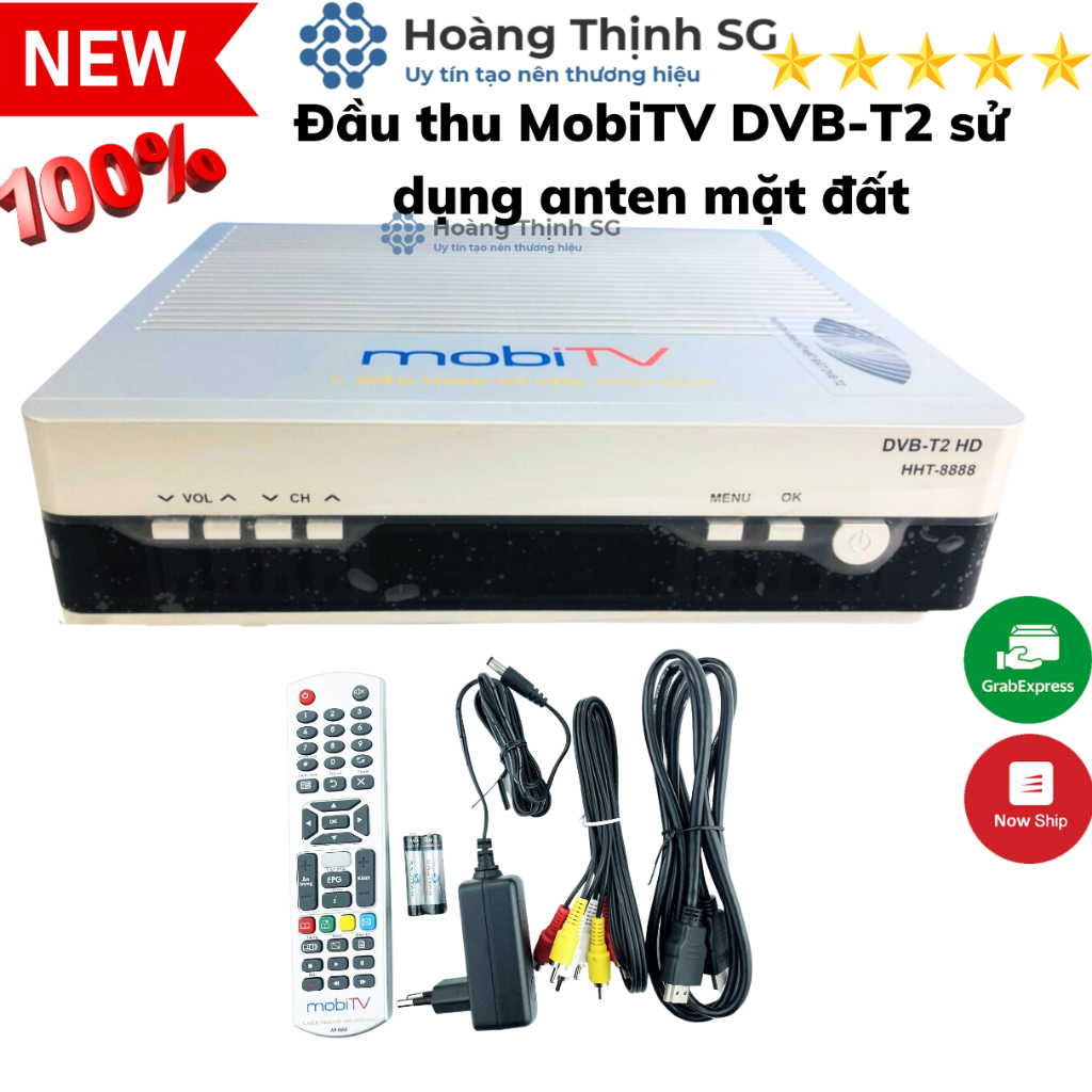 Đầu thu MobiTV DVB-T2 sử dụng anten mặt đất, đầu thu truyền hình KTS số mặt đất MobiTV, xem các kênh truyền hình HD