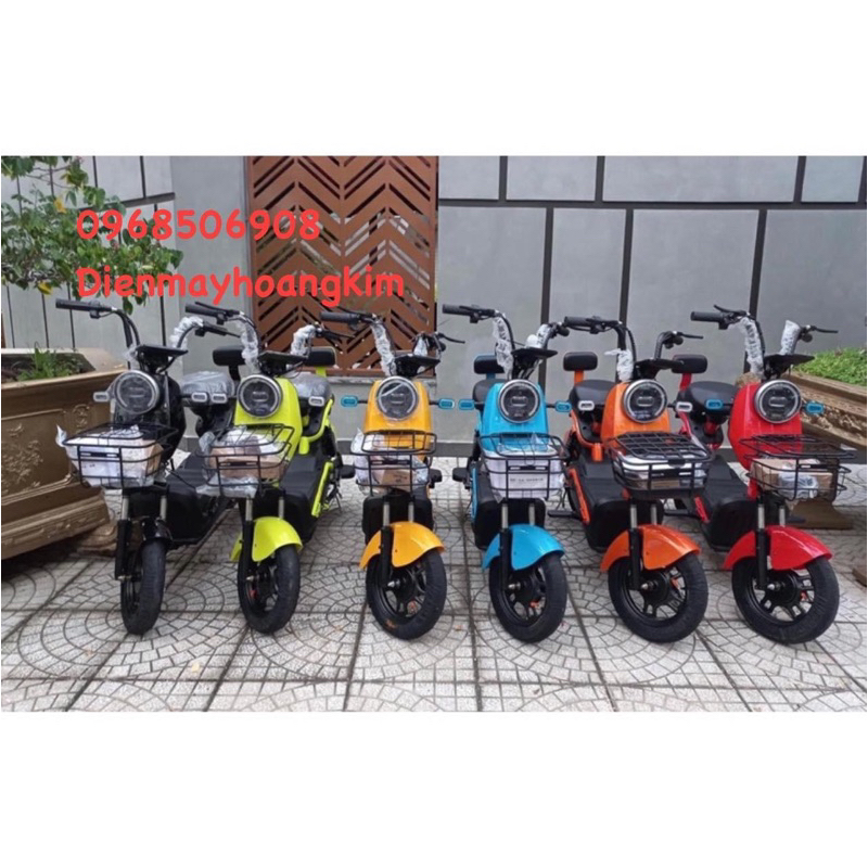 Xe điện hot girl G5, 400w, tặng kính, giỏ xe