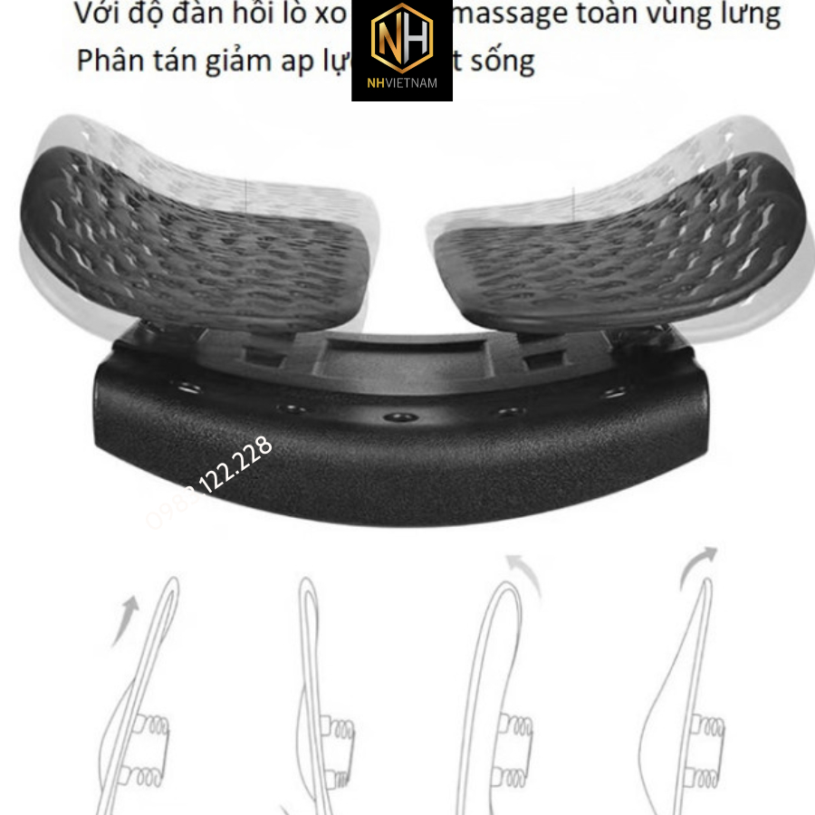 Đệm Tựa Lưng Văn Phòng Ergonomic tựa lưng Ghế Văn Phòng Công Thái Học -Chuyên dụng cho dân văn phòng, Chơi Game, Ô tô
