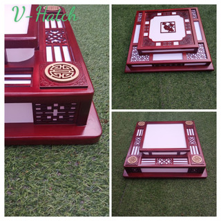 Đèn ốp trần gỗ vuông D55x55cm