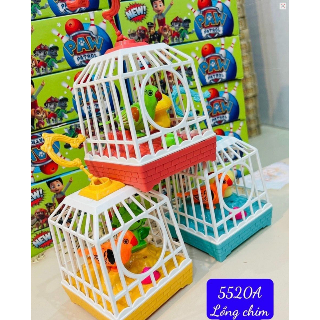 Đồ chơi lồng chim cảm ứng điện tử có âm thanh ánh sáng hót líu lo như thật cực thú vị cho bé khám phá