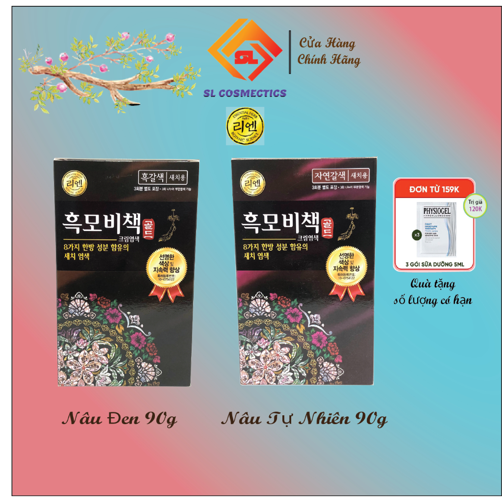 Kem nhuộm phủ bạc thảo mộc cao cấp REEN HEUKMOBICHEAK ORIENTAL phủ bạc 100%