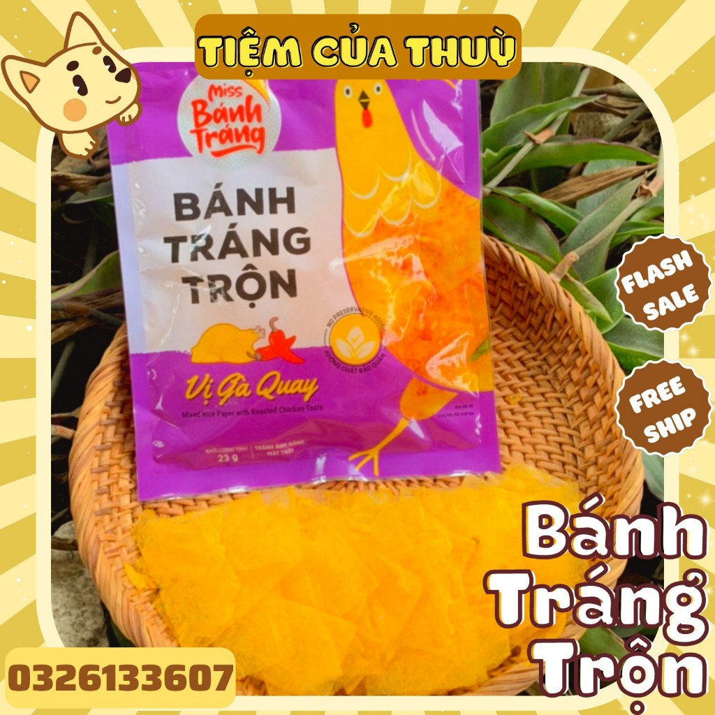 Bánh Tráng Trộn 4 Vị Miss Bánh Tráng, Bánh Tráng Xì Ke, đồ ăn vặt