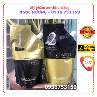 Kem duỗi tóc cao cấp Collagen Labios Nhật bản siêu bóng mượt 400mlx2