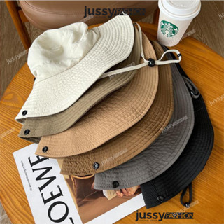 Mũ Bucket Dã Ngoại Camping JB04 Jussy Official Nón Tai Bèo Chất Vải Dù Không Thấm Nước Vành Rộng 6cm Có Dây Thu To Nhỏ