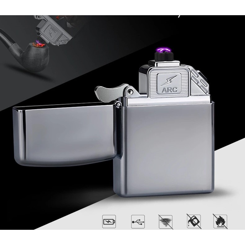 Hộp quẹt tạo nhiệt từ tia Plasma, có thể sạc lại nhiều mẫu độc lạ