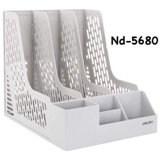 Kệ sách để bàn - Khay tài liệu 3 ngăn - Giá để bàn bằng gỗ kèm ngăn kéo cho không gian làm việc gọn gàng ngăn nắp
