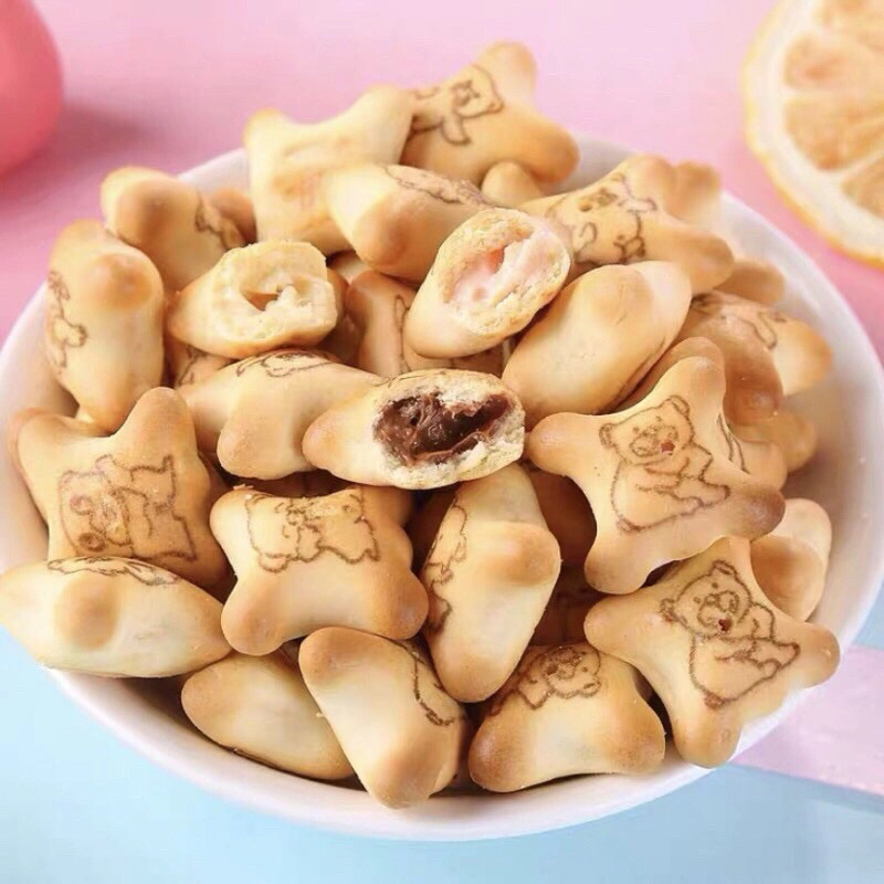 Bánh Quy Hình Gấu Nhân Socola No Brand 300G
