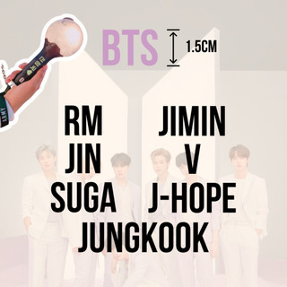 Bts | 1.5cm | holo sticker tên idol k-pop dán lightstick
