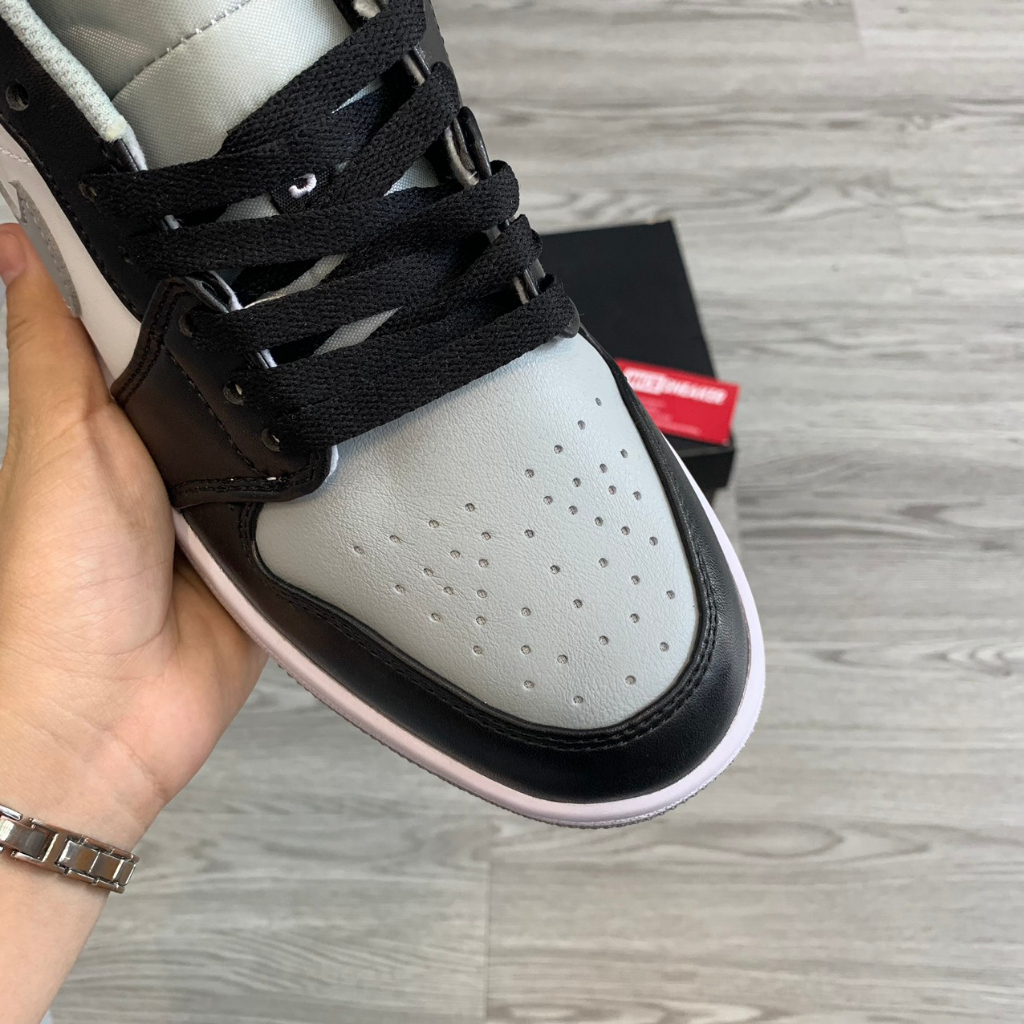 Giày Jordan 1 Low Smoke Grey V2, Giay Thể Thao Đen Xám V2 Cao Cấp - NICE SNEAKER | Chất lượng siêu cấp.