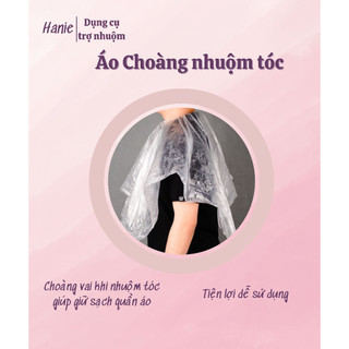 Áo Choàng Nhuộm Tóc Nilon - Hanie dụng cụ nhuộm tóc tại nhà