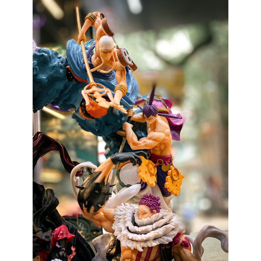 Mô hình Lufy Throne và các nhân vật phản diện trong One Piece Đảo Hải Tặc