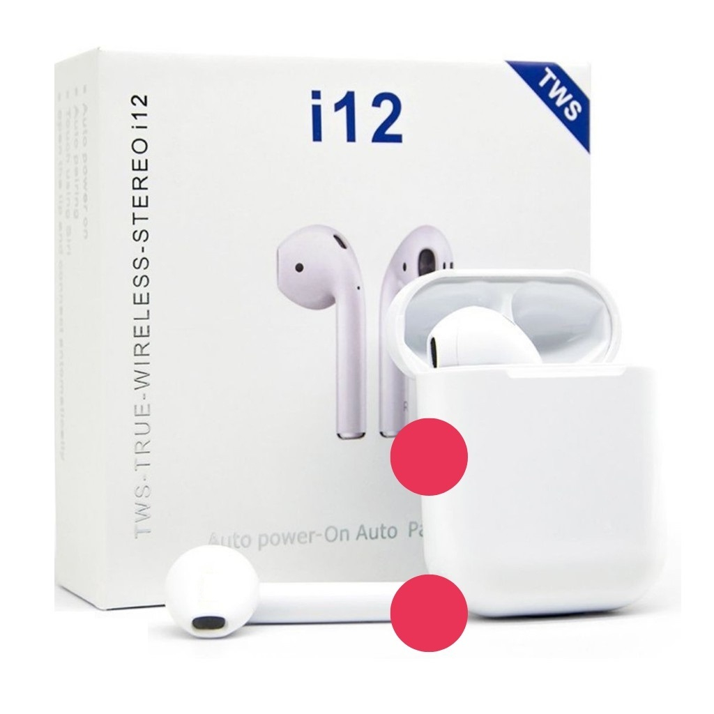Tai Nghe Bluetooth Không Dây j12 TWS 5.0 Có Micro Nghe Gọi Cảm Ứng Chạm Chơi Game Giảm Tiếng Ồn - J12_Trang - vanired