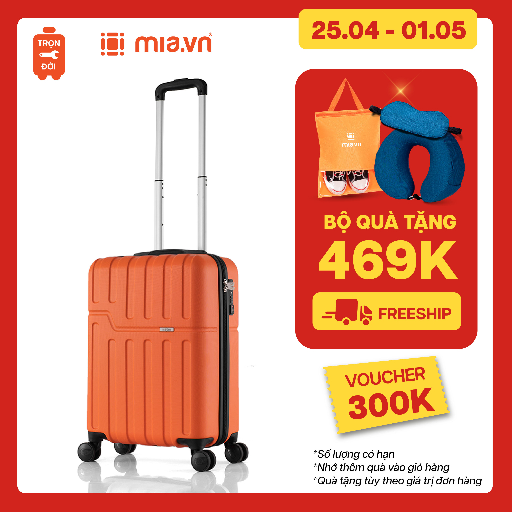 Vali kéo Mia.vn Valinice SEBAS size 20 S, Nhựa ABS cao cấp - BẢO HÀNH TRỌN ĐỜI
