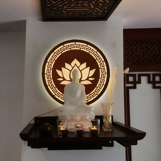 Đèn tam quang Gỗ - Hệ thống đèn LED 3 chế độ màu tỏa hào quang