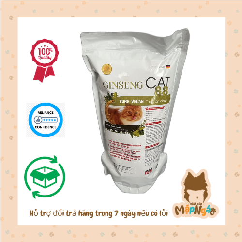 Thức Ăn Hạt Dành Cho Mèo Ăn Chay Ginseng 600gr - Mẫu mới