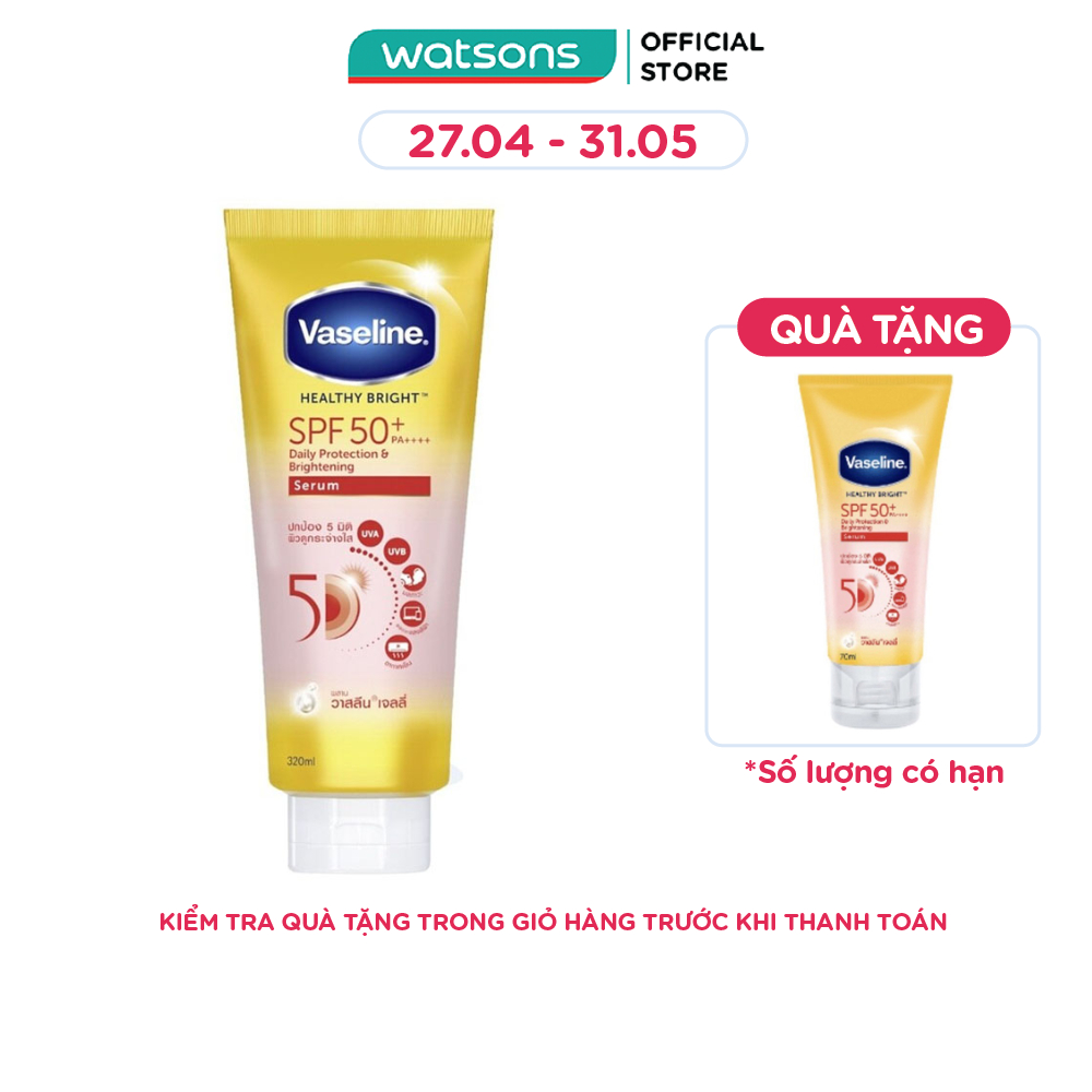 Tinh Chất Chống Nắng Toàn Thân Vaseline Brightening Serum SPF50+ PA++++ 320ml