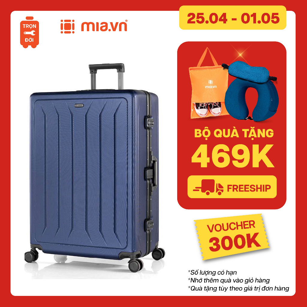 Vali Kéo MIA.vn Du Lịch Pisani Roy BR08 3 size 20/24/28 Cao Cấp Hạn Chế Bể Vỡ - Bảo Hành Trọn Đời