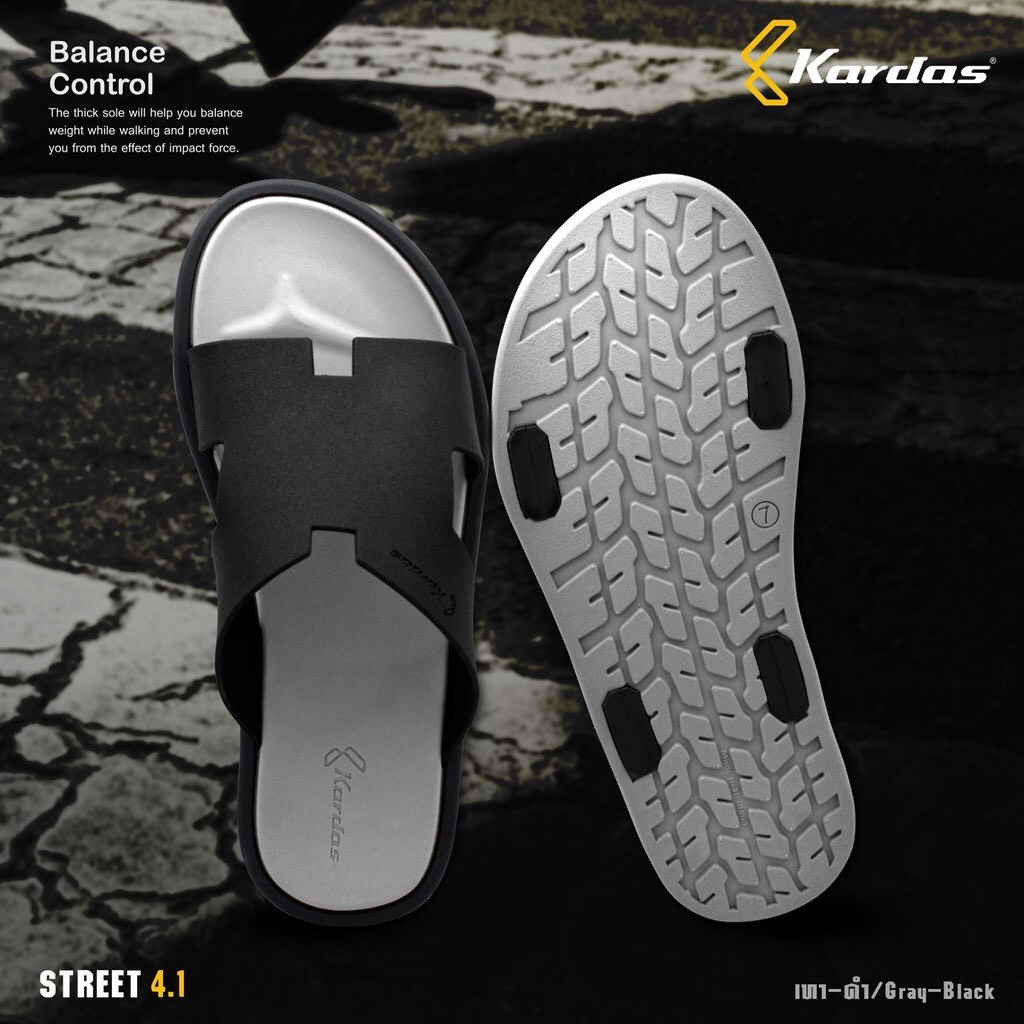 Dép Thái Lan Nam KARDAS STREET 4.1 Cao Su Đúc Nhập Khẩu Chính Hãng