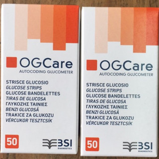 Bộ 2 Hộp 50 Que Thử Tiểu Đường OG Care CHÍNH HÃNG ITALY