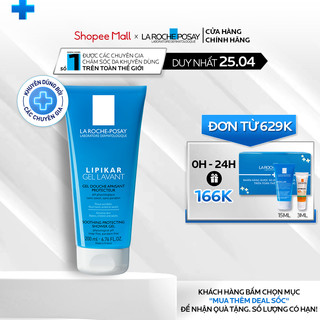 Gel tắm giúp làm sạch làm dịu bảo vệ da dành cho da nhạy cảm phù hợp cho trẻ em La Roche-Posay Lipikar Shower Gel 200ml.
