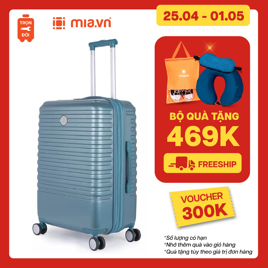 Vali Kéo MIA.vn Du Lịch Pisani REITO 3 size 20/24/28 Tích Hợp Cổng Sạc USB Hiện Đại-Bảo Hành Trọn Đời
