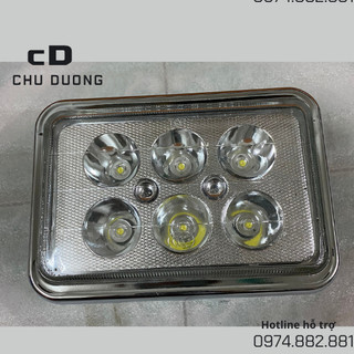 Đèn pha LED vuông xe chế Sử dụng cho dòng xe 3 bánh xe 4 bánh phục vụ sản xuất