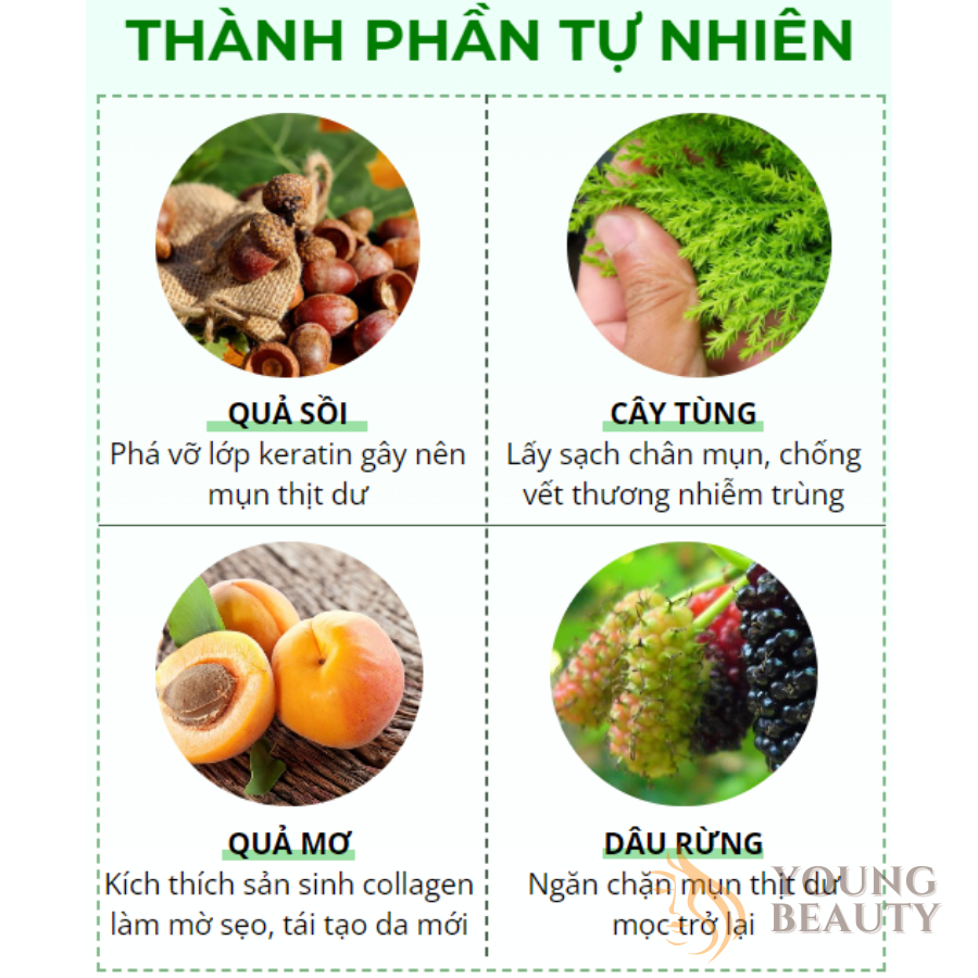 Kem mụn thịt dư OINTMENT - Kem rụng mụn thịt, u thịt lâu năm, giúp da láng mịn hơn - YOUNG BEAUTY