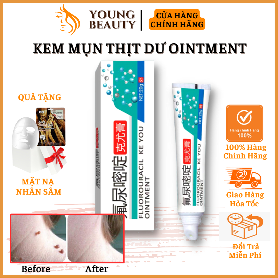 Kem mụn thịt dư OINTMENT - Kem rụng mụn thịt, u thịt lâu năm, giúp da láng mịn hơn - YOUNG BEAUTY