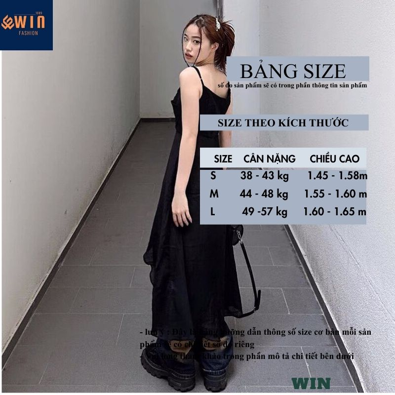 Áo 2 dây dáng dài xẻ tà vạt tôm cách điệu phối đồ cực chất, Áo rose top thiết kế 2 màu cá tính thời trang năng động WIN