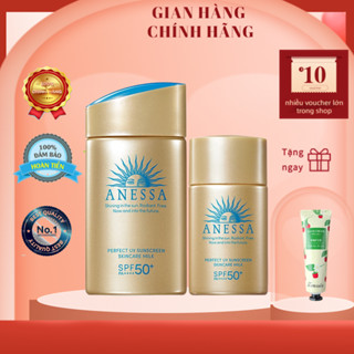  Kem chống nắng Anessa kem chống nắng kiềm dầu kem chống nắng da dầu mụn Anessa  SPF50+50ml kcn da dầu nâng tông nhật bản 
