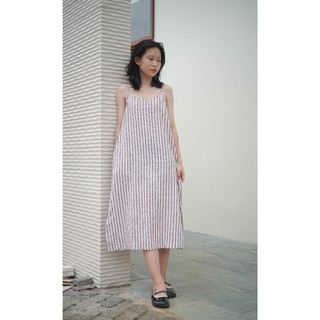 Váy 2 dây linen sọc - nhà của moon