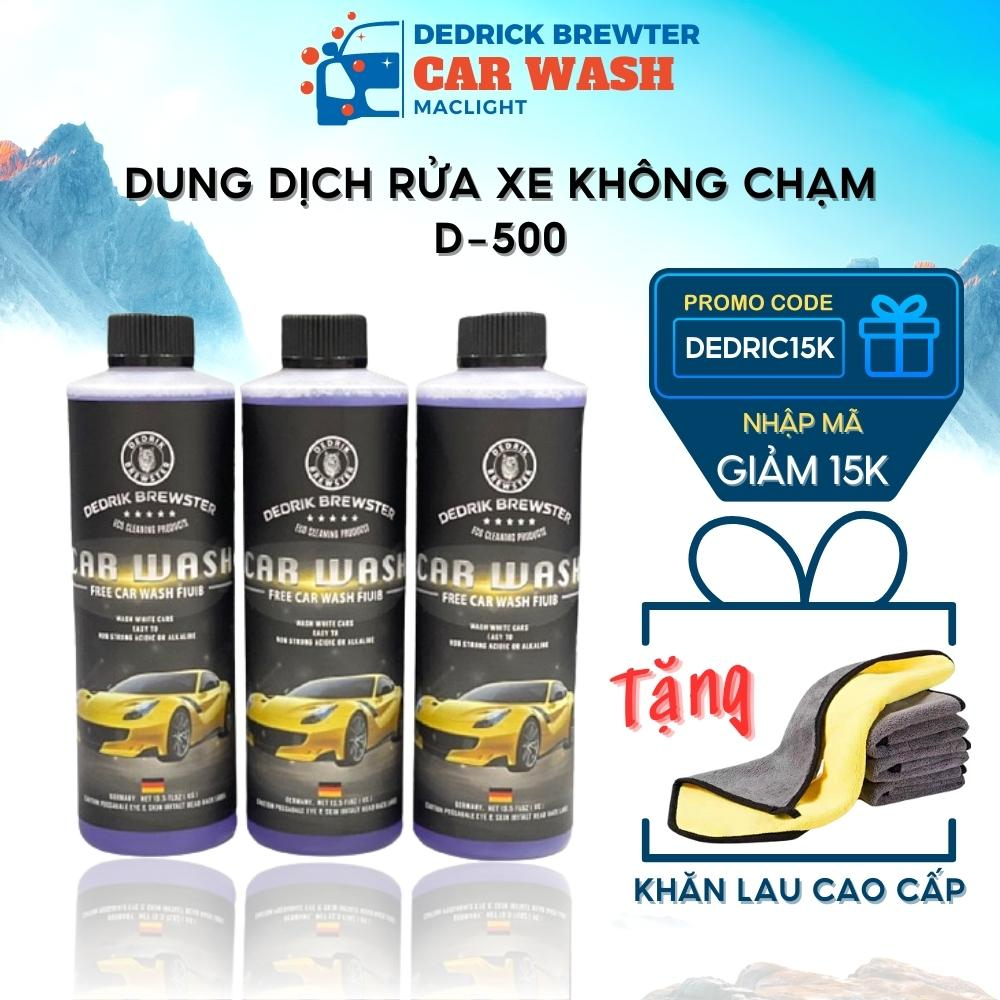 Dung Dịch Rửa Xe Không Chạm D500 Nước Tẩy Rửa Xe Bọt Tuyết Car Wash Chăm Sóc Xe Ô Tô - Dedrik Brewter 500 ML