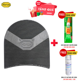 Cặp miếng dán gót giày nam cao su chống trượt - Vibram Travel Heel