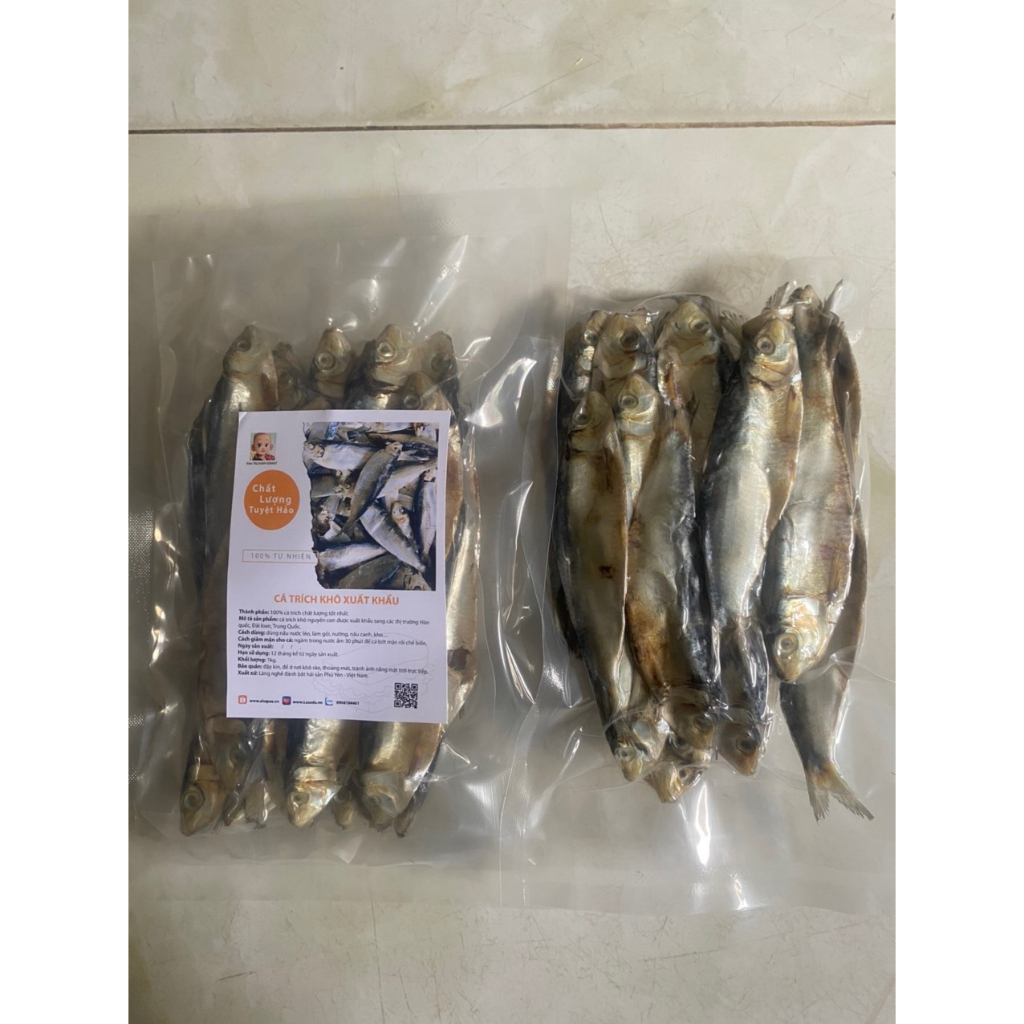 1 kg cá trích khô xuất khẩu - loại 1