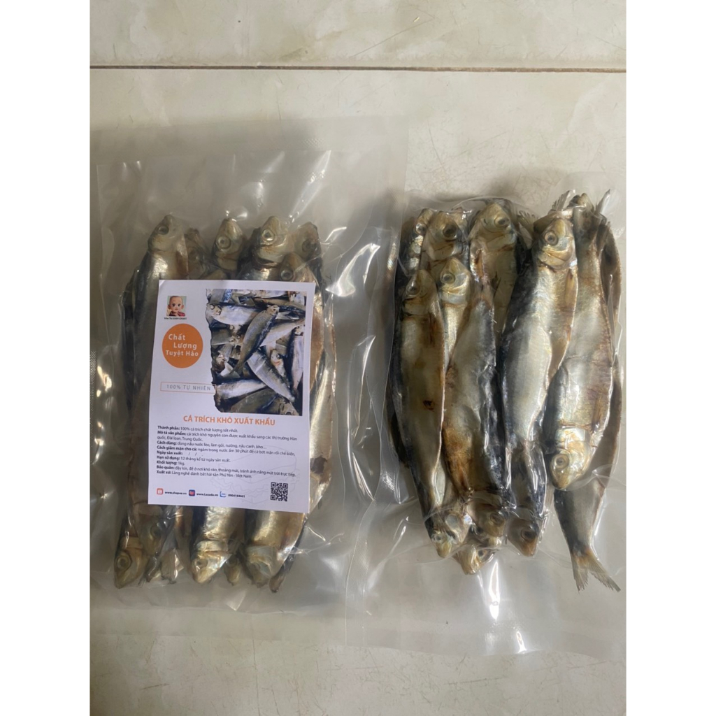 1 kg cá trích khô xuất khẩu - loại 1