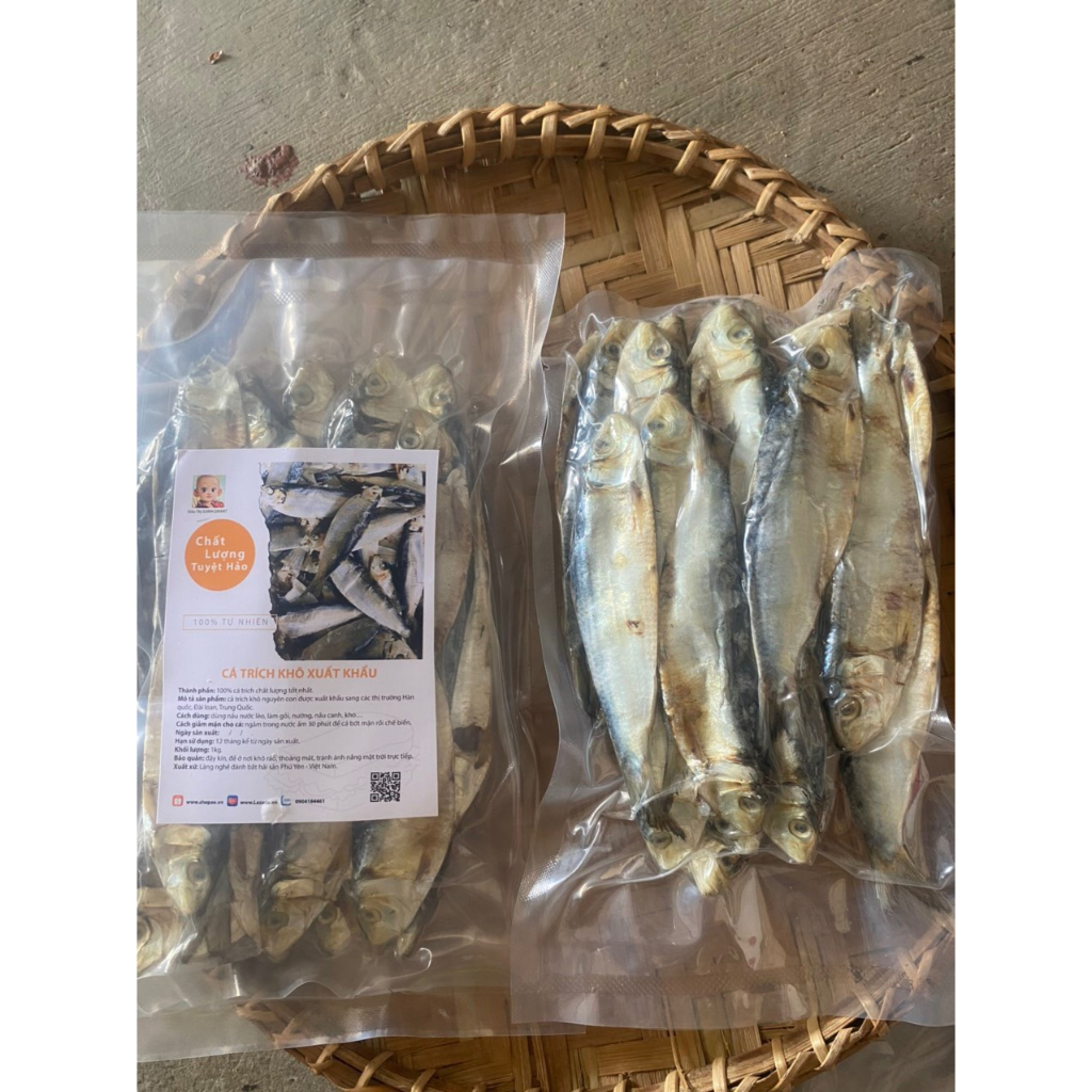 1 kg cá trích khô xuất khẩu - loại 1