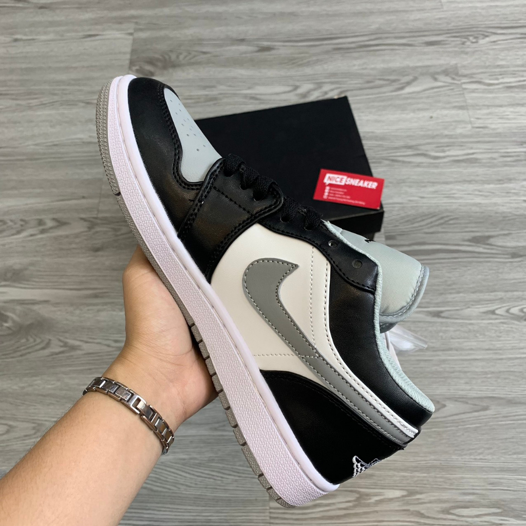 Giày Jordan 1 Low Smoke Grey V2, Giay Thể Thao Đen Xám V2 Cao Cấp - NICE SNEAKER | Chất lượng siêu cấp.