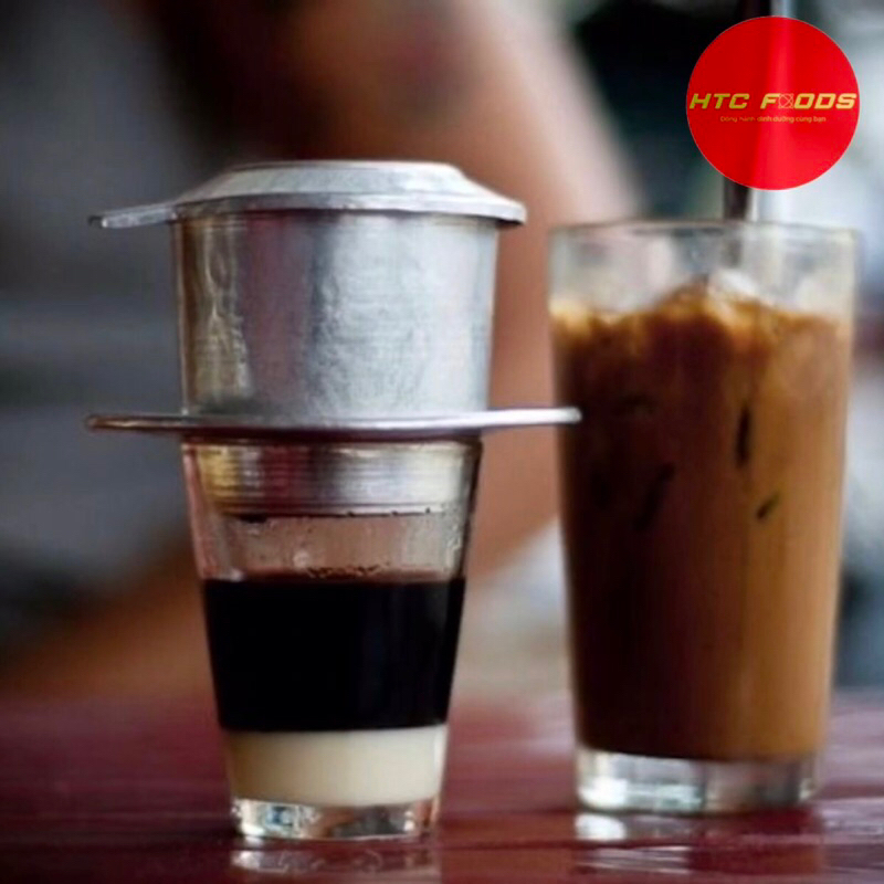 Cà phê rang xay nguyên chất , Cafe mộc pha phin, cà phê sạch pha phin - gu đậm đắng, mạnh mẽ, thơm, 500gr/gói, HTC Foods